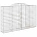 Coșuri gabion arcuite 11 buc, 300x50x180/200 cm fier galvanizat - WALTI WALTI