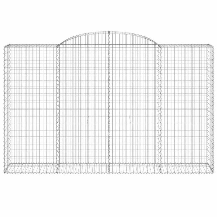 Coșuri gabion arcuite 11 buc, 300x50x180/200 cm fier galvanizat - WALTI WALTI