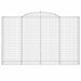 Coșuri gabion arcuite 11 buc, 300x50x180/200 cm fier galvanizat - WALTI WALTI