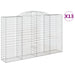 Coșuri gabion arcuite 13 buc, 300x50x180/200 cm fier galvanizat - WALTI WALTI