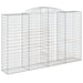 Coșuri gabion arcuite 13 buc, 300x50x180/200 cm fier galvanizat - WALTI WALTI