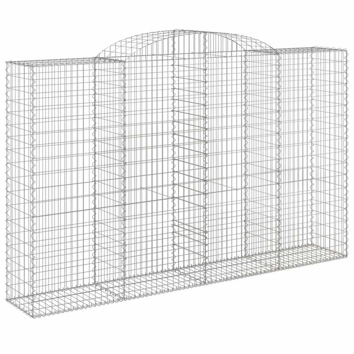 Coșuri gabion arcuite 15 buc, 300x50x180/200 cm fier galvanizat - WALTI WALTI
