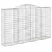 Coșuri gabion arcuite 15 buc, 300x50x180/200 cm fier galvanizat - WALTI WALTI