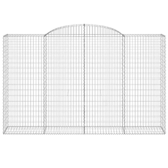 Coșuri gabion arcuite 15 buc, 300x50x180/200 cm fier galvanizat - WALTI WALTI