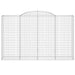 Coșuri gabion arcuite 15 buc, 300x50x180/200 cm fier galvanizat - WALTI WALTI