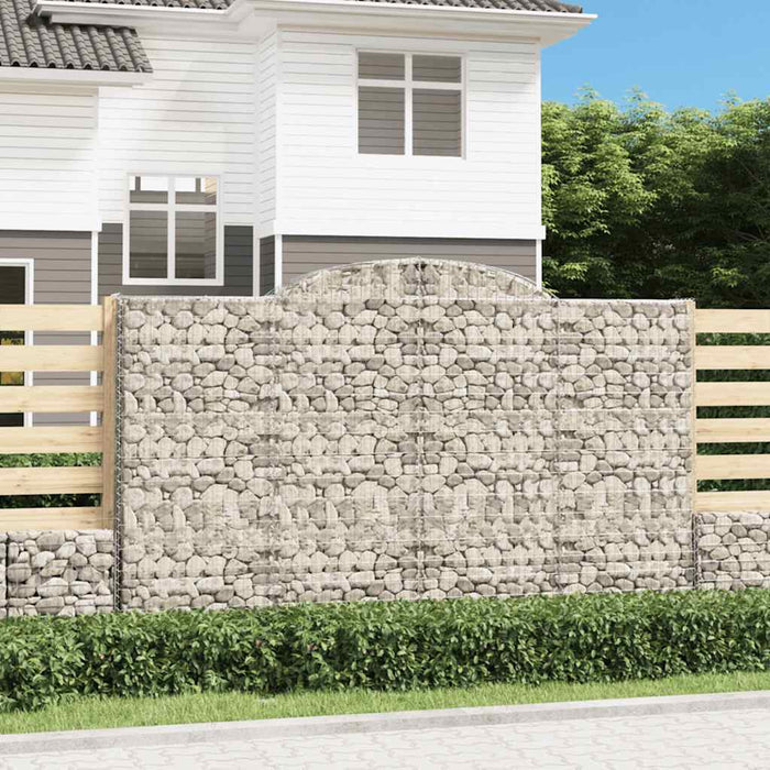 Coșuri gabion arcuite 15 buc, 300x50x180/200 cm fier galvanizat - WALTI WALTI