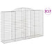 Coșuri gabion arcuite 17 buc, 300x50x180/200 cm fier galvanizat - WALTI WALTI