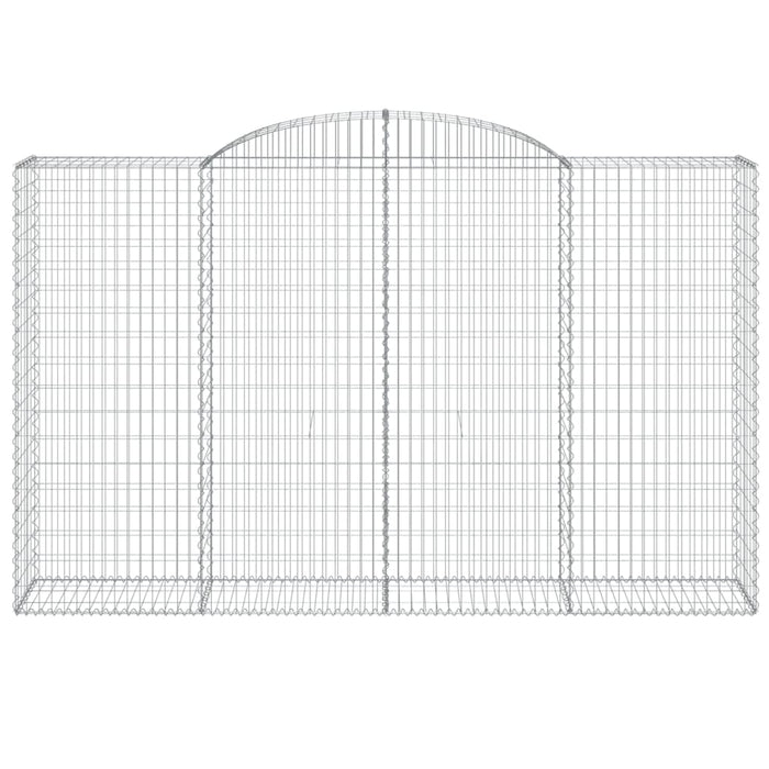 Coșuri gabion arcuite 17 buc, 300x50x180/200 cm fier galvanizat - WALTI WALTI