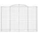 Coșuri gabion arcuite 2 buc. 300x50x200/220 cm, fier galvanizat - WALTI WALTI