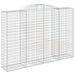Coșuri gabion arcuite 4 buc. 300x50x200/220 cm, fier galvanizat - WALTI WALTI