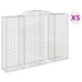 Coșuri gabion arcuite 5 buc. 300x50x200/220 cm, fier galvanizat - WALTI WALTI