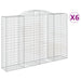 Coșuri gabion arcuite 6 buc. 300x50x200/220 cm, fier galvanizat - WALTI WALTI