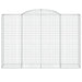 Coșuri gabion arcuite 8 buc. 300x50x200/220 cm fier galvanizat - WALTI WALTI