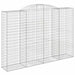 Coșuri gabion arcuite 12 buc. 300x50x200/220 cm fier galvanizat - WALTI WALTI
