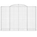 Coșuri gabion arcuite 12 buc. 300x50x200/220 cm fier galvanizat - WALTI WALTI