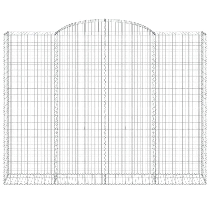 Coșuri gabion arcuite, 3 buc, 300x50x220/240cm, fier galvanizat - WALTI WALTI