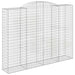 Coșuri gabion arcuite, 4 buc, 300x50x220/240cm, fier galvanizat - WALTI WALTI