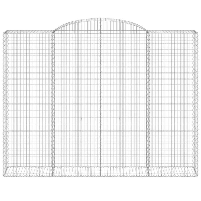 Coșuri gabion arcuite, 4 buc, 300x50x220/240cm, fier galvanizat - WALTI WALTI