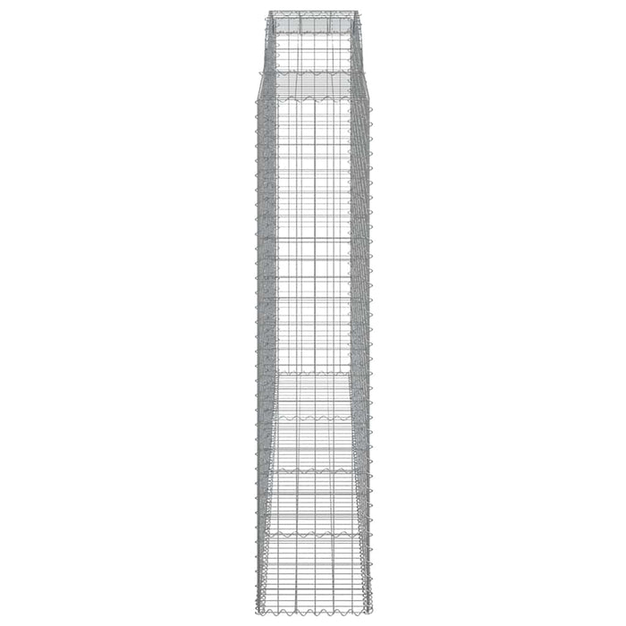 Coșuri gabion arcuite, 4 buc, 300x50x220/240cm, fier galvanizat - WALTI WALTI
