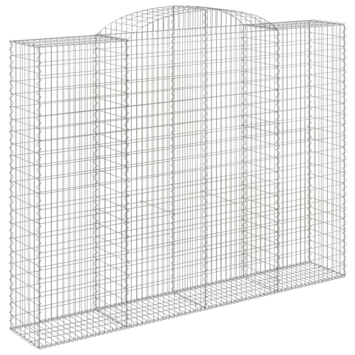 Coșuri gabion arcuite, 7 buc, 300x50x220/240cm, fier galvanizat - WALTI WALTI