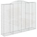 Coșuri gabion arcuite, 7 buc, 300x50x220/240cm, fier galvanizat - WALTI WALTI