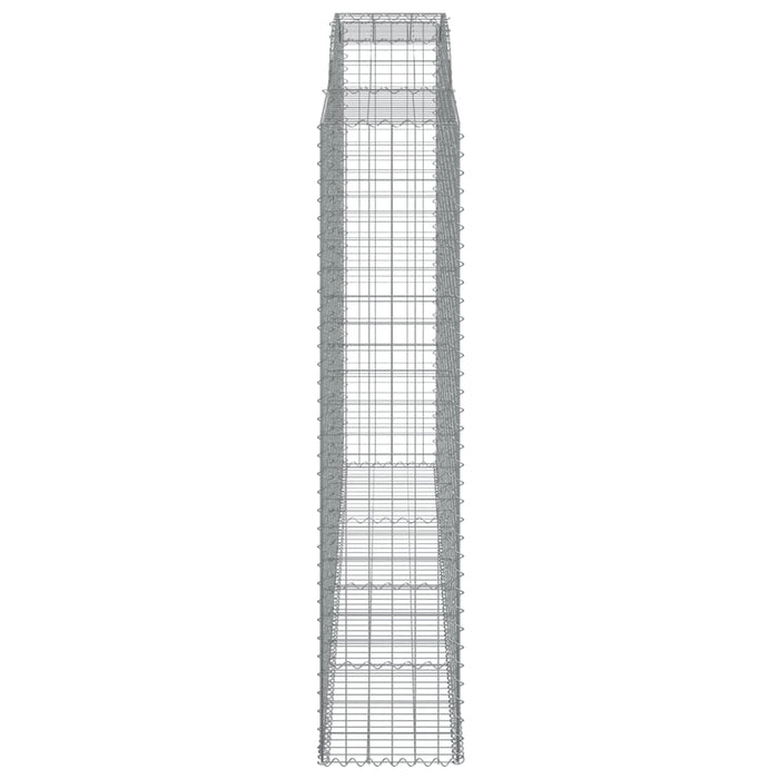 Coșuri gabion arcuite, 7 buc, 300x50x220/240cm, fier galvanizat - WALTI WALTI