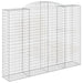 Coșuri gabion arcuite, 9 buc, 300x50x220/240cm, fier galvanizat - WALTI WALTI