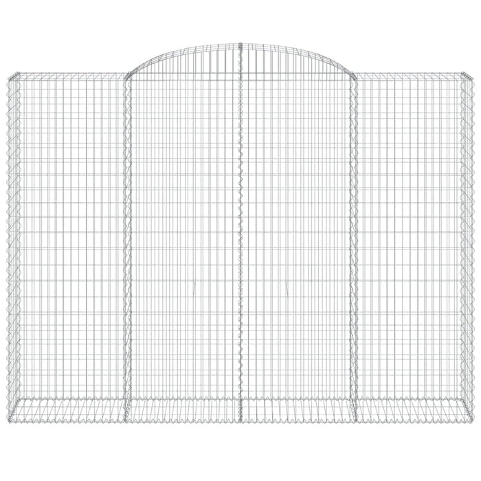 Coșuri gabion arcuite, 9 buc, 300x50x220/240cm, fier galvanizat - WALTI WALTI