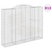 Coșuri gabion arcuite, 13 buc 300x50x220/240cm, fier galvanizat - WALTI WALTI