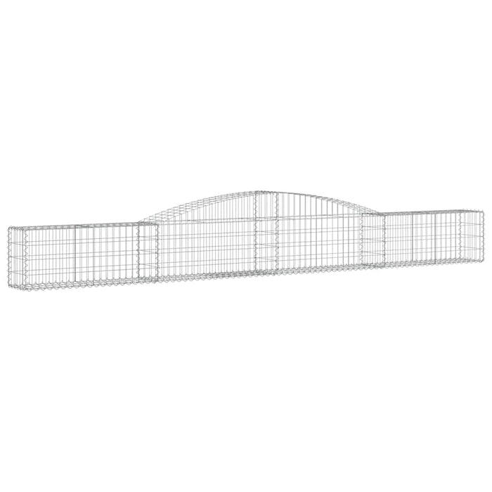 Coșuri gabion arcuite 2 buc, 400x30x40/60 cm, fier galvanizat - WALTI WALTI