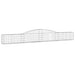 Coșuri gabion arcuite 2 buc, 400x30x40/60 cm, fier galvanizat - WALTI WALTI