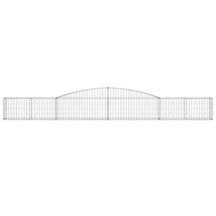 Coșuri gabion arcuite 2 buc, 400x30x40/60 cm, fier galvanizat - WALTI WALTI