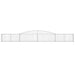 Coșuri gabion arcuite 2 buc, 400x30x40/60 cm, fier galvanizat - WALTI WALTI