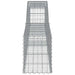 Coșuri gabion arcuite 2 buc, 400x30x40/60 cm, fier galvanizat - WALTI WALTI