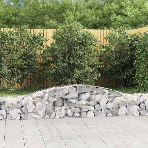 Coșuri gabion arcuite 2 buc, 400x30x40/60 cm, fier galvanizat - WALTI WALTI
