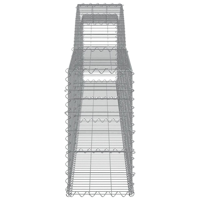 Coșuri gabion arcuite 2 buc, 400x30x60/80 cm, fier galvanizat - WALTI WALTI