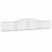Coșuri gabion arcuite 3 buc, 400x30x60/80 cm, fier galvanizat - WALTI WALTI