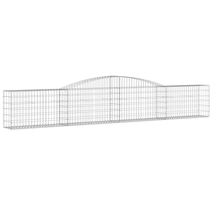 Coșuri gabion arcuite 4 buc, 400x30x60/80 cm, fier galvanizat - WALTI WALTI