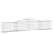 Coșuri gabion arcuite 4 buc, 400x30x60/80 cm, fier galvanizat - WALTI WALTI