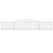 Coșuri gabion arcuite 4 buc, 400x30x60/80 cm, fier galvanizat - WALTI WALTI