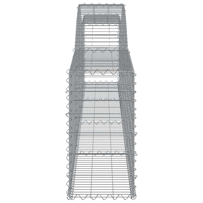 Coșuri gabion arcuite 4 buc, 400x30x60/80 cm, fier galvanizat - WALTI WALTI