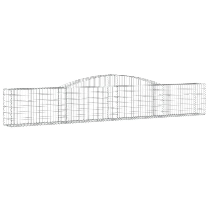 Coșuri gabion arcuite 6 buc, 400x30x60/80 cm, fier galvanizat - WALTI WALTI