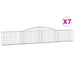 Coșuri gabion arcuite 7 buc, 400x30x60/80 cm, fier galvanizat - WALTI WALTI