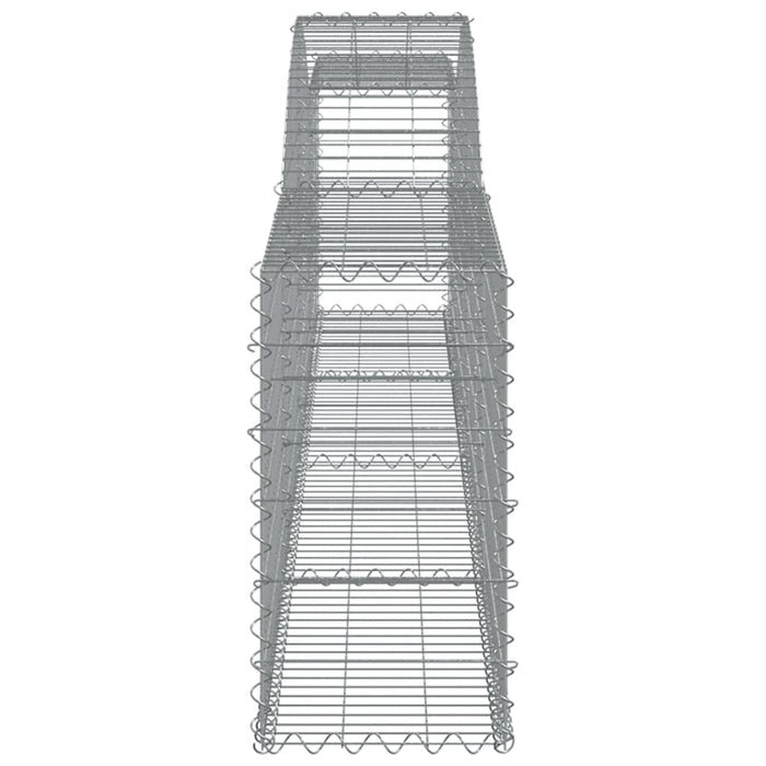 Coșuri gabion arcuite 7 buc, 400x30x60/80 cm, fier galvanizat - WALTI WALTI