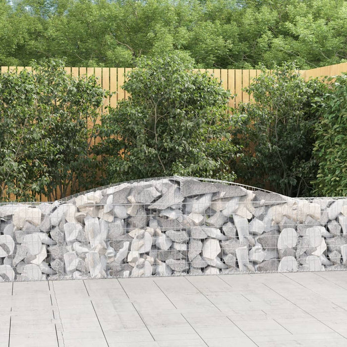 Coșuri gabion arcuite 7 buc, 400x30x60/80 cm, fier galvanizat - WALTI WALTI