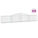 Coșuri gabion arcuite 8 buc, 400x30x60/80 cm, fier galvanizat - WALTI WALTI