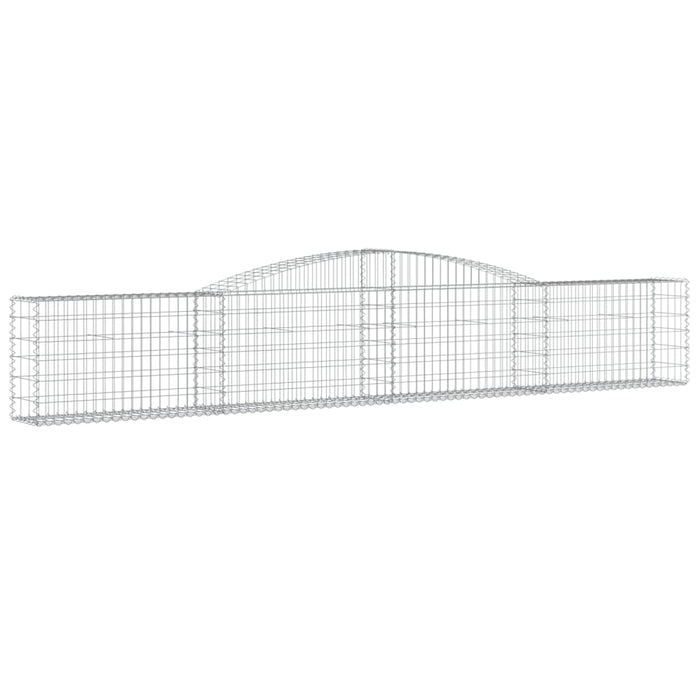 Coșuri gabion arcuite 8 buc, 400x30x60/80 cm, fier galvanizat - WALTI WALTI