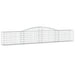 Coșuri gabion arcuite 8 buc, 400x30x60/80 cm, fier galvanizat - WALTI WALTI