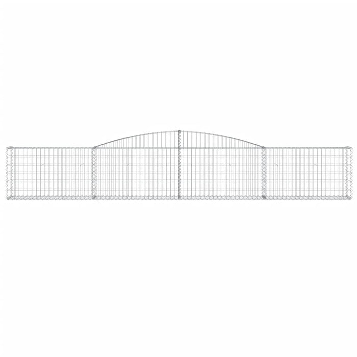 Coșuri gabion arcuite 8 buc, 400x30x60/80 cm, fier galvanizat - WALTI WALTI