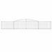 Coșuri gabion arcuite 8 buc, 400x30x60/80 cm, fier galvanizat - WALTI WALTI